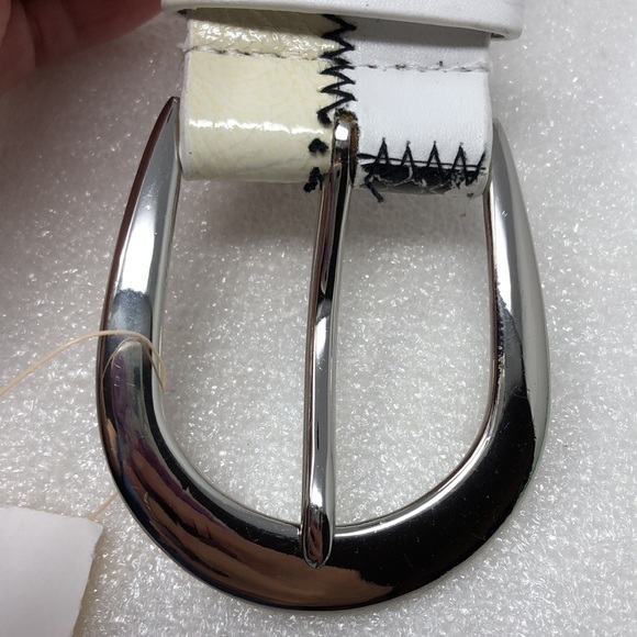 NEW GUESS Los Angeles Belt Y2K Metallic Logo Patchwork Snake Print Stitching - Picture 6 of 11